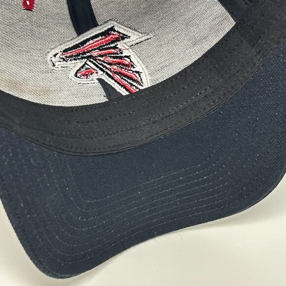 Atlanta Falcons Hat Cap Football NFL Reebok Strapback 6 Panel Wool Blend Black - Picture 5 of 11